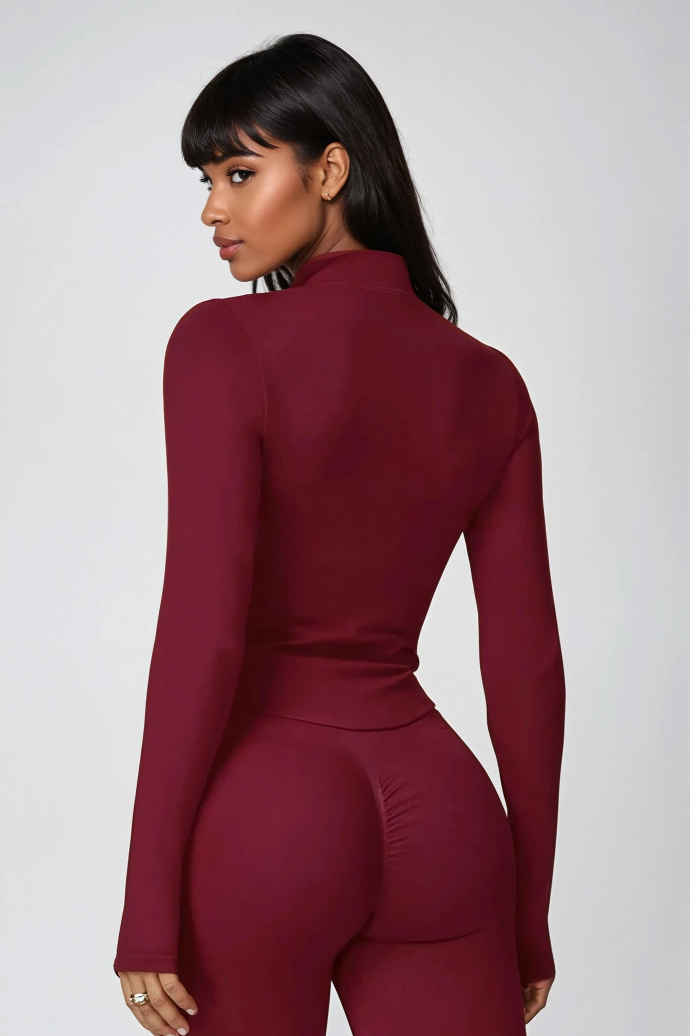 VALENCE Sculpt Jacket Rouge Noir