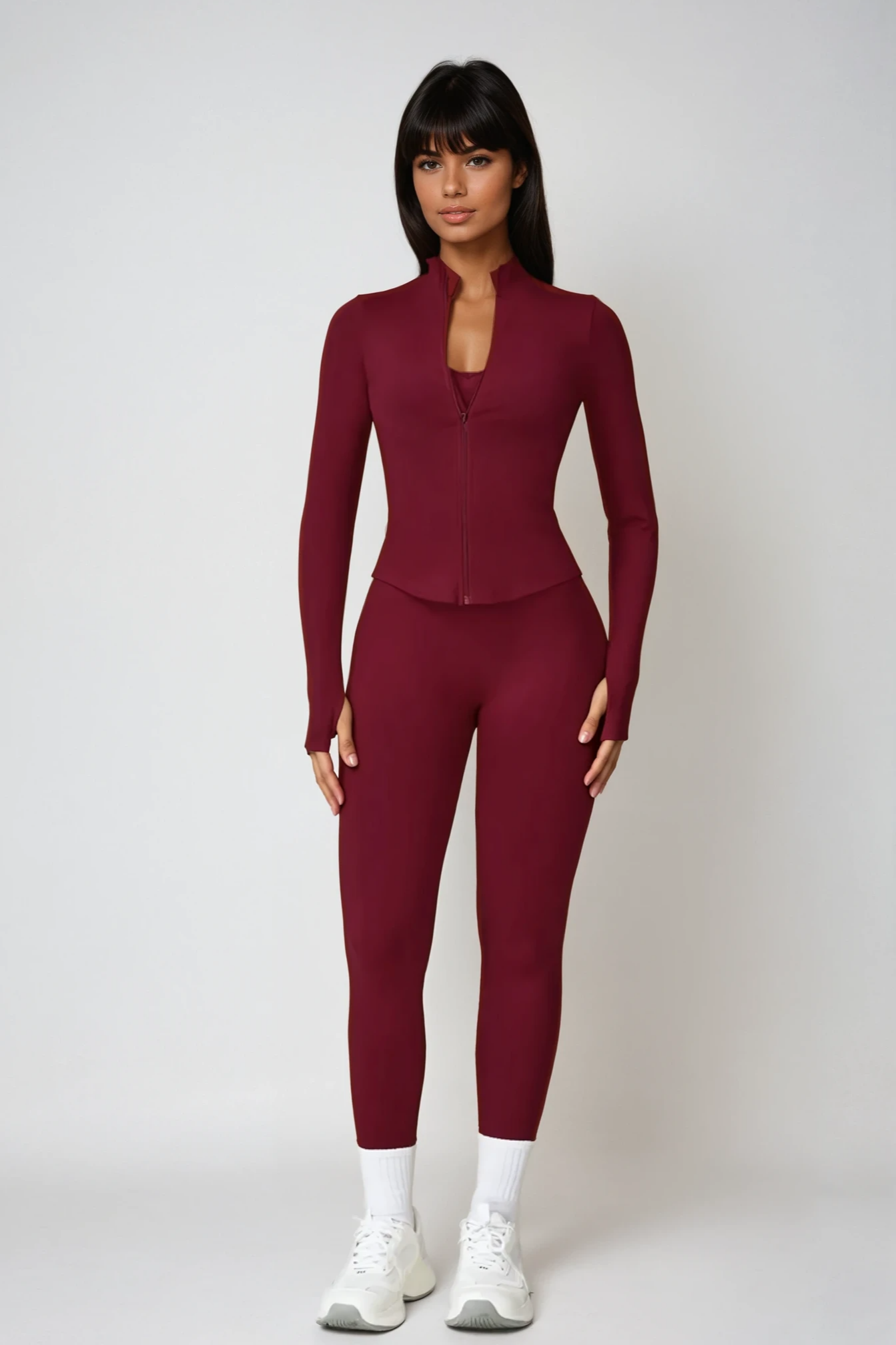 VALENCE Sculpt Jacket Rouge Noir