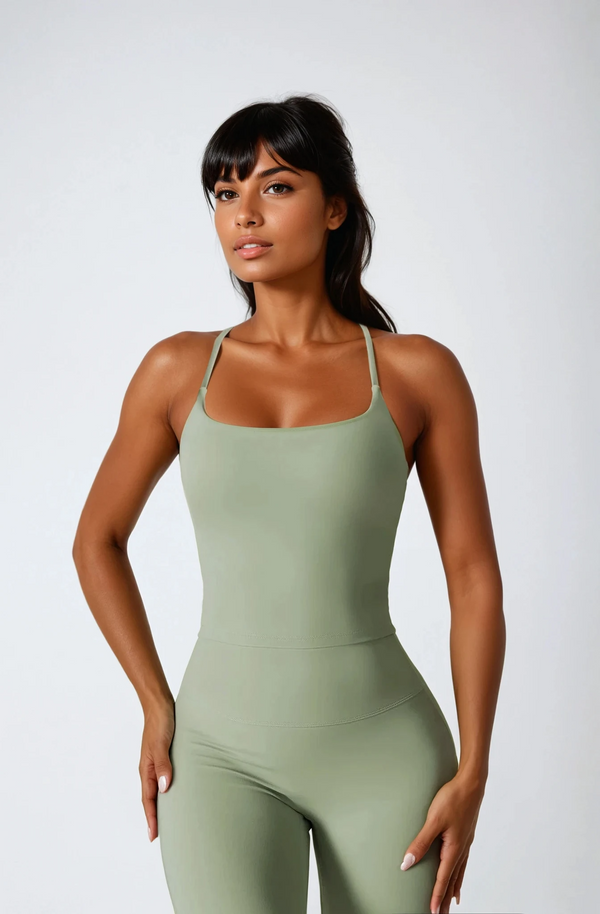 ALINÉ Cross top Pistachio